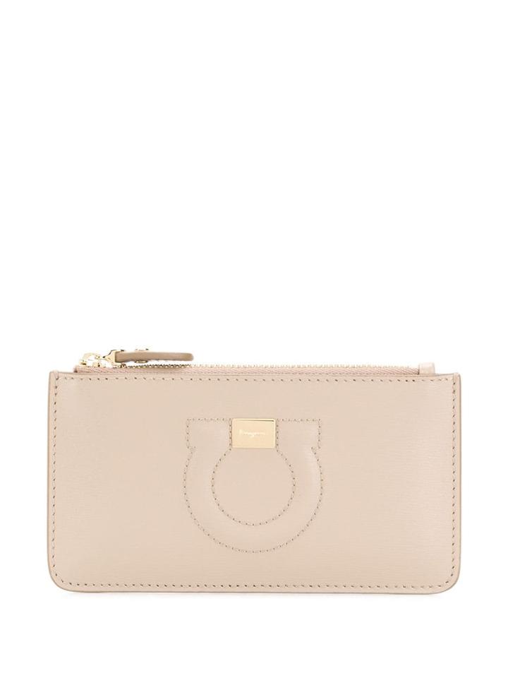 Salvatore Ferragamo Gancini City Wallet - Neutrals