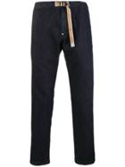 White Sand Tapered Cropped Jeans - Blue