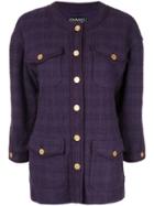 Chanel Vintage Long Sleeve Jacket - Purple