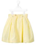 Valmax Kids - Wrap Front Skater Skirt - Kids - Cotton/polyester/viscose - 4 Yrs, Yellow/orange