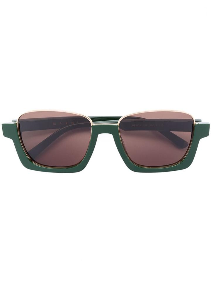 Marni Eyewear Marni Crop Sunglasses - Green