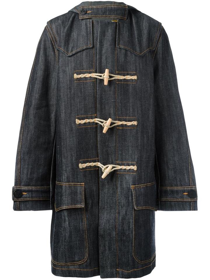 Faith Connexion - Denim Duffle Coat - Men - Cotton - S, Blue, Cotton