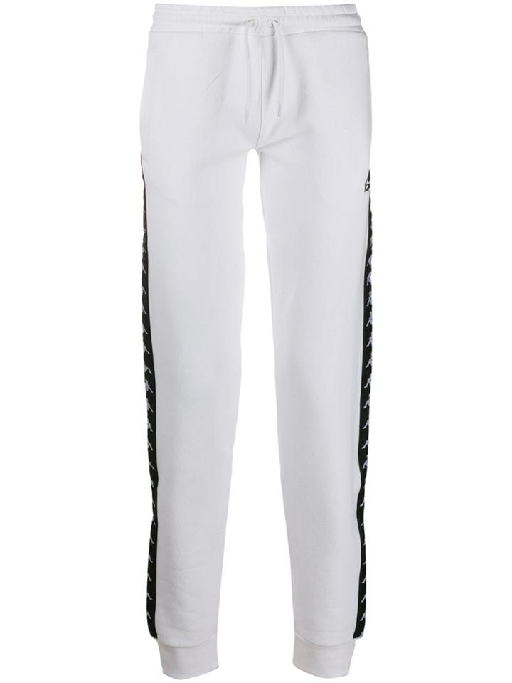 Kappa Logo Tape Track Trousers - White