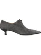 Hermès Vintage Kitten Heel Lace-up Pumps