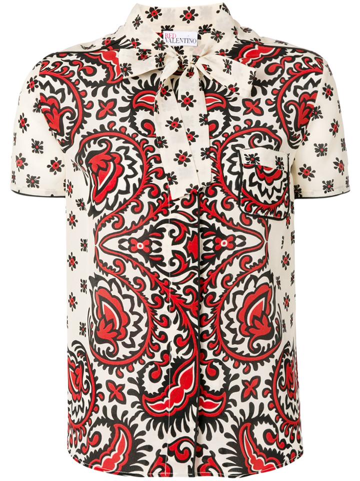 Red Valentino Printed Shortsleeved Shirt - Multicolour