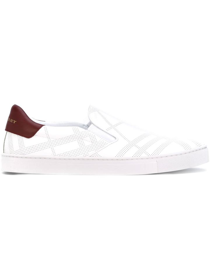 Burberry Slip-on Sneakers - White