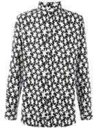 Saint Laurent Star Print Shirt, Men's, Size: 39, Viscose
