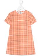 Marni Kids - Checked Dress - Kids - Cotton - 6 Yrs, Girl's, Yellow/orange