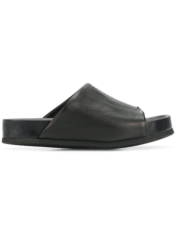 Isaac Sellam Experience Stitch Detail Sandals - Black