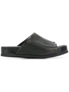 Isaac Sellam Experience Stitch Detail Sandals - Black