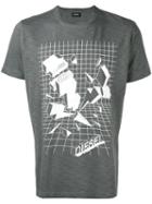 Diesel - Graphic Logo T-shirt - Men - Cotton - M, Grey, Cotton