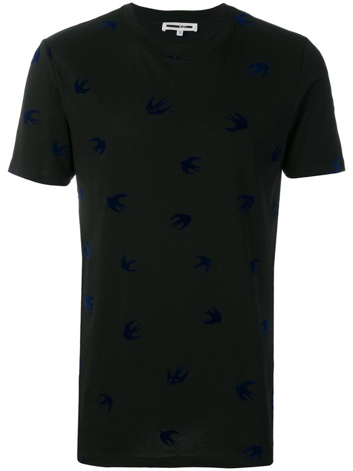 Mcq Alexander Mcqueen Swallows T-shirt - Black