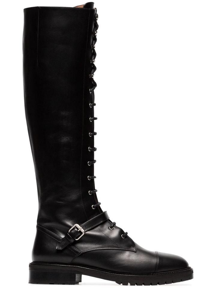 Tabitha Simmons Alfri 20 Leather Knee High Boots - Black