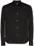 Comme Des Garçons Shirt Zipped-sleeve Tailored Shirt - Black