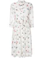 Emporio Armani Space Print Shirt Dress - White