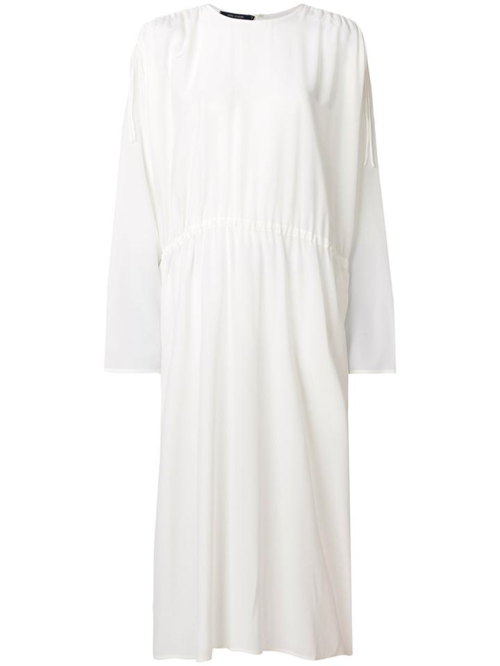 Sofie D'hoore Long Sleeve Toga Dress - White