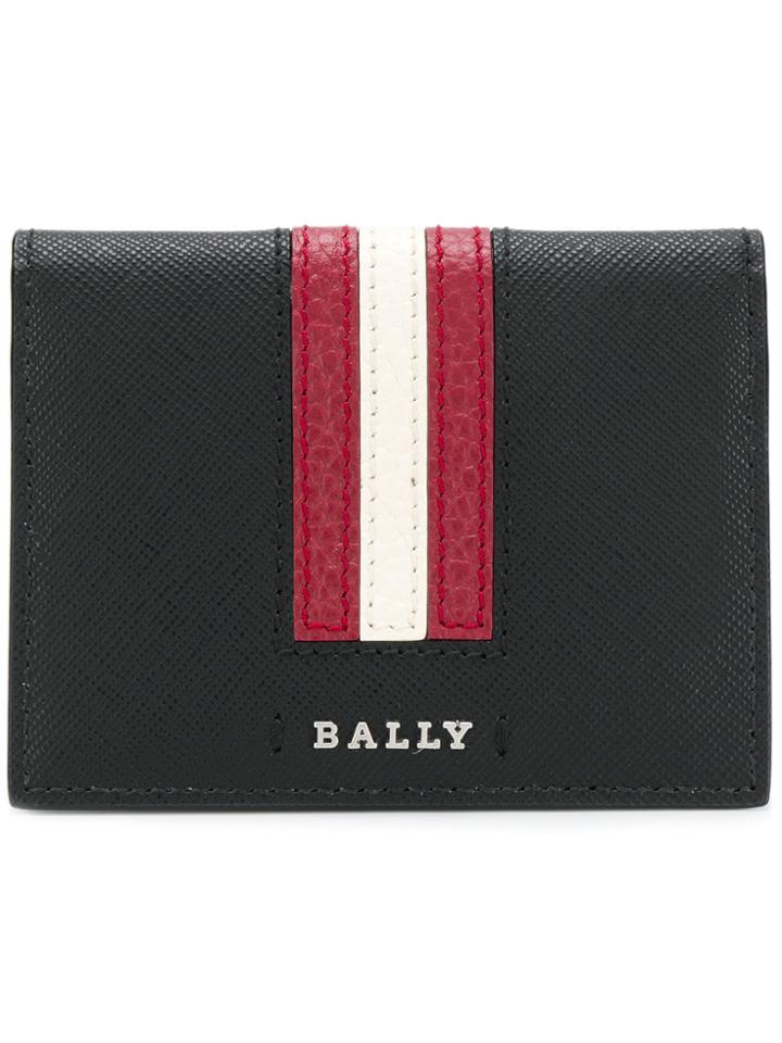 Bally Striped Logo Wallet - Black