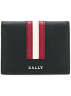 Bally Striped Logo Wallet - Black