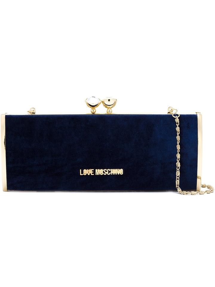 Love Moschino Ball Clutch, Women's, Blue