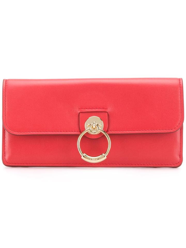Chloé Tess Wallet - Red