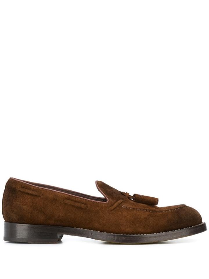 Doucal's Pantofola Tassel Loafers - Brown