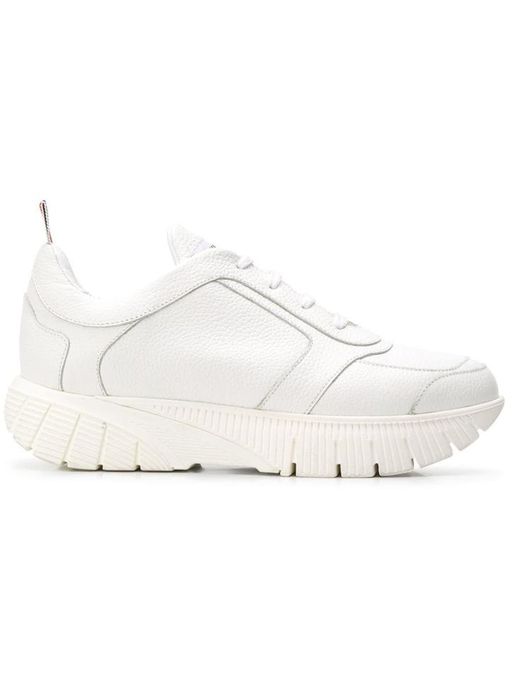 Thom Browne Flex Sole Raised Running Shoe - White