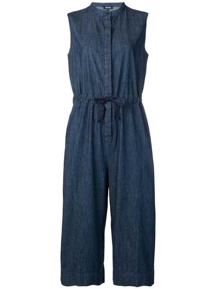 Woolrich Sleeveless Denim Jumpsuit - Blue