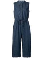 Woolrich Sleeveless Denim Jumpsuit - Blue
