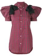 Dsquared2 - Checked Shirt - Women - Cotton/polyamide/polyester/viscose - 40, Red, Cotton/polyamide/polyester/viscose