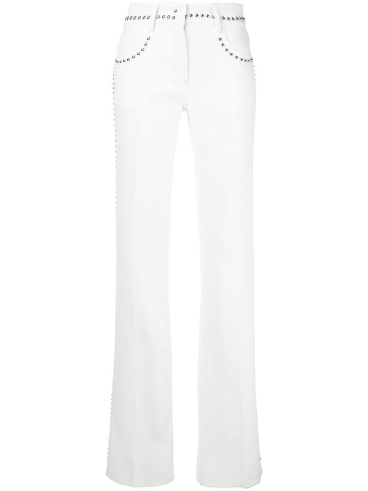 Giambattista Valli Studded Flare Trousers - White