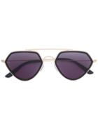 Smoke X Mirrors Geo 2 Sunglasses, Women's, Black, Stainless Steel/acetate