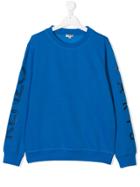 Kenzo Kids Teen Logo Print Sweatshirt - Blue