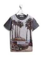 Moncler Kids Surf Print T-shirt, Boy's, Size: 10 Yrs, Grey