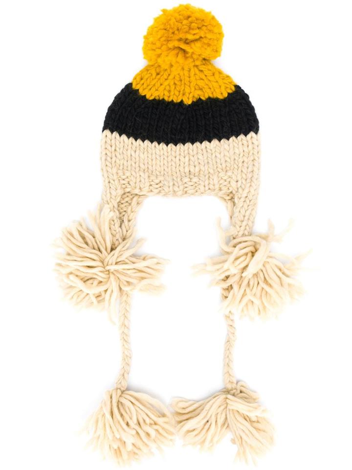 Super Duper Hats Colour-block Beanie Hat - Neutrals