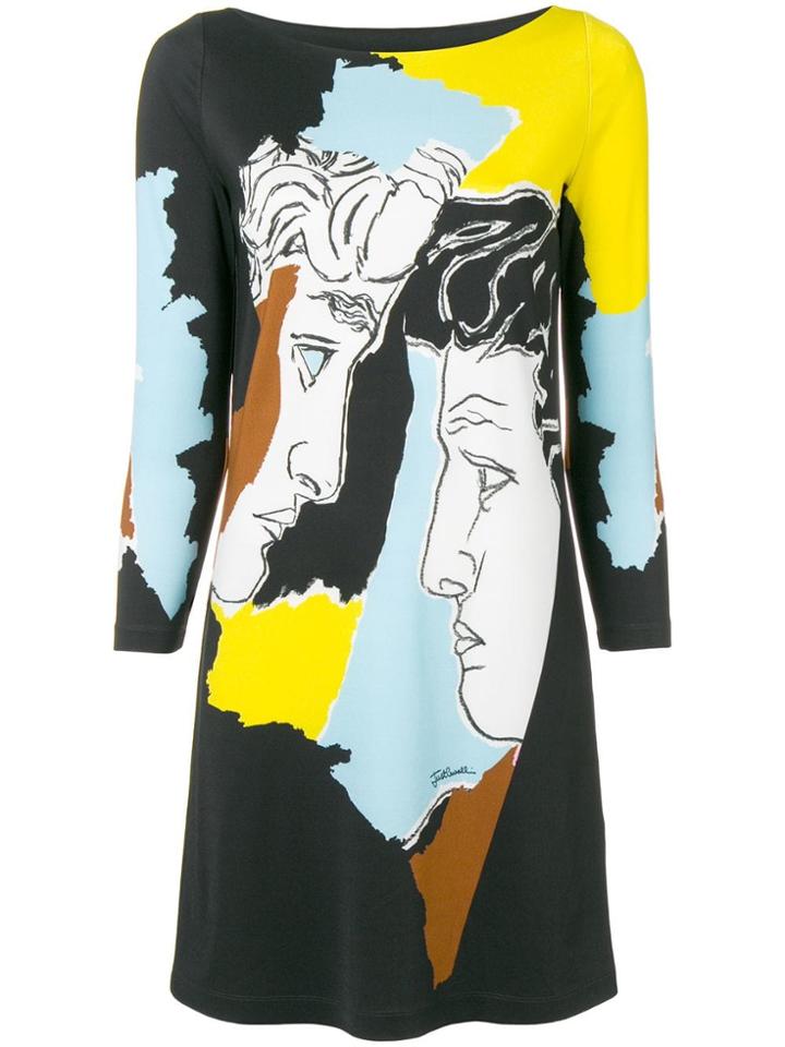 Just Cavalli Colour-block Fitted Dress - Black