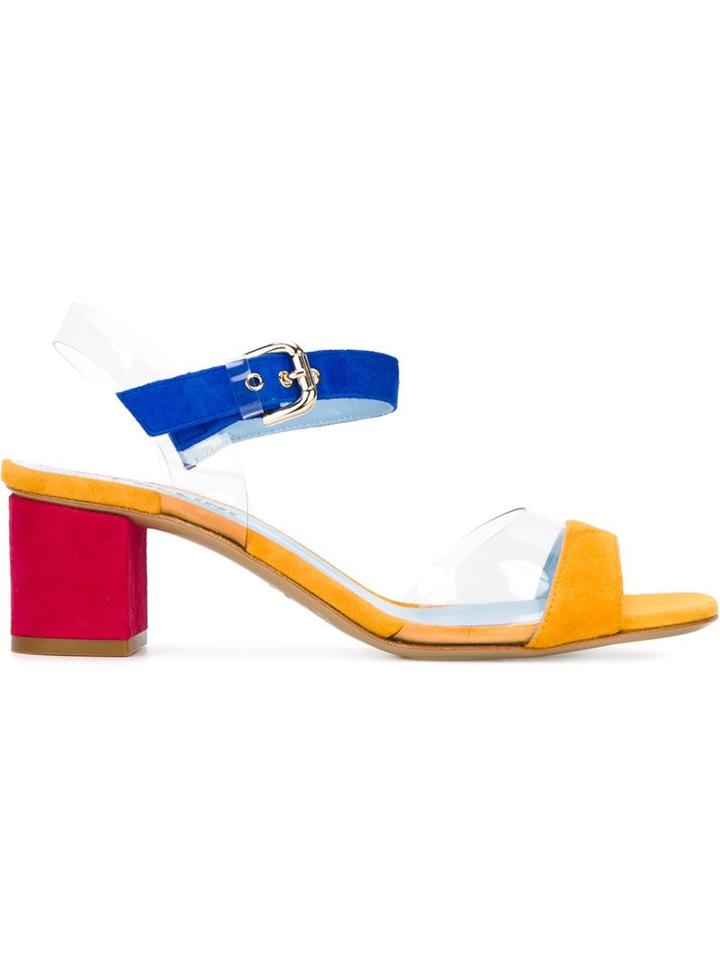 Pollini Transparent Detail Sandals