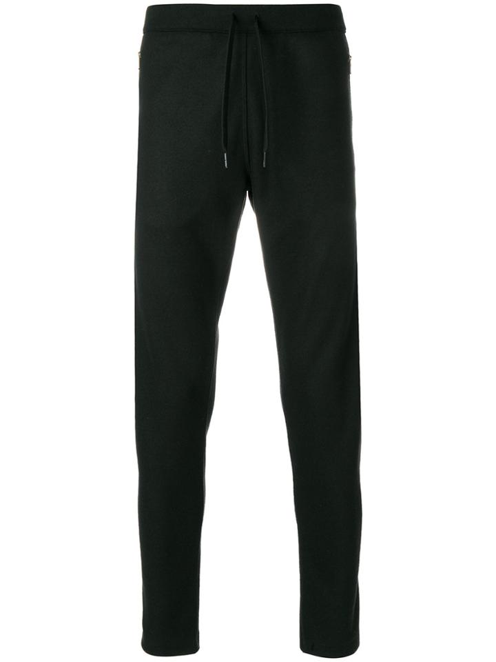 Tomas Maier Felted Wool Sweatpant - Black