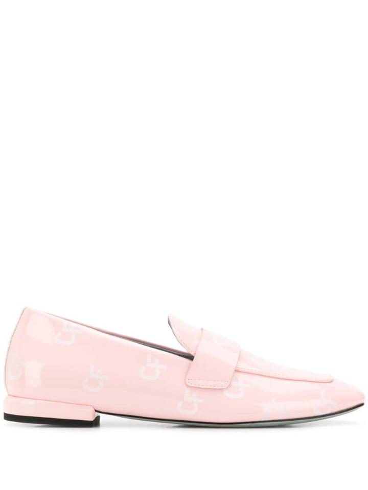 Chiara Ferragni Logo Print Loafers - Pink