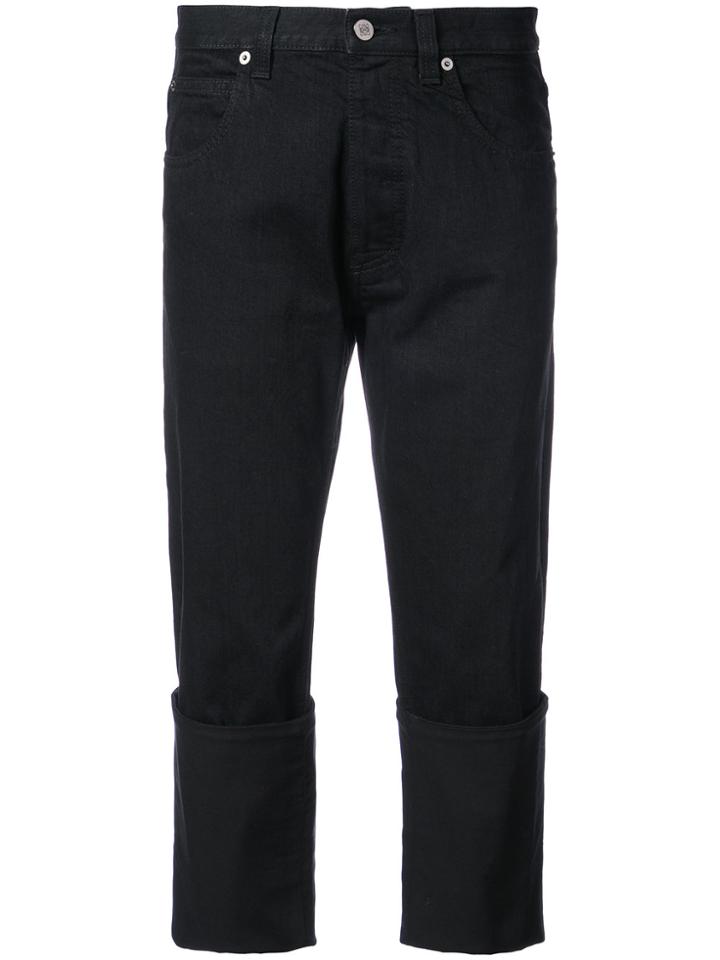 Loewe Cropped Jeans - Black