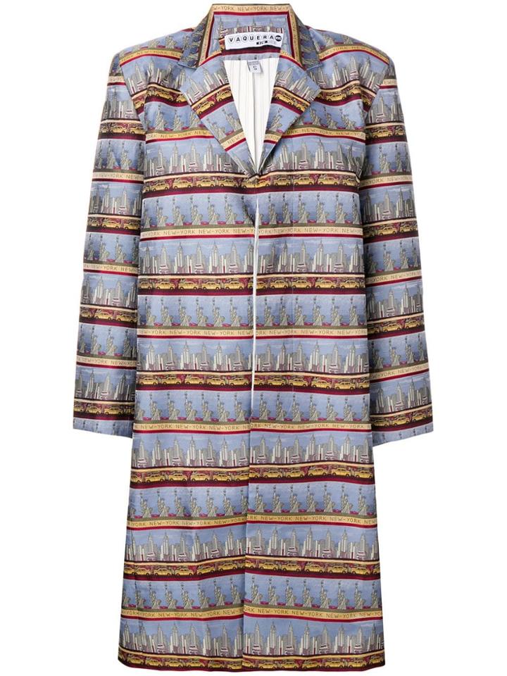 Vaquera New York Mid-length Coat - Blue