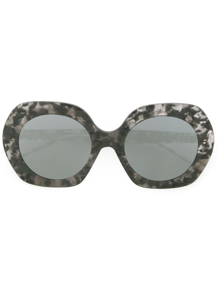 Thom Browne Eyewear Oversized Sunglasses - Grey
