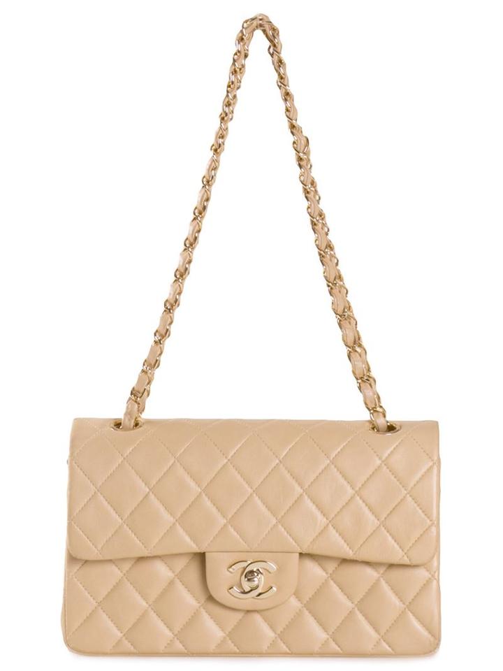 Chanel Vintage Small Double Flap Bag, Women's, Nude/neutrals