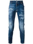 Dsquared2 Classic Kenny Twist Jeans, Men's, Size: 48, Blue, Cotton/spandex/elastane/polyester/leather