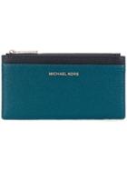 Michael Michael Kors Grained Card Wallet - Blue