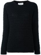 Ymc Chunky Woven Jumper, Women's, Size: Medium, Black, Polyamide/alpaca