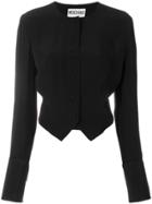 Moschino Vintage Cropped Buttoned Jacket - Black