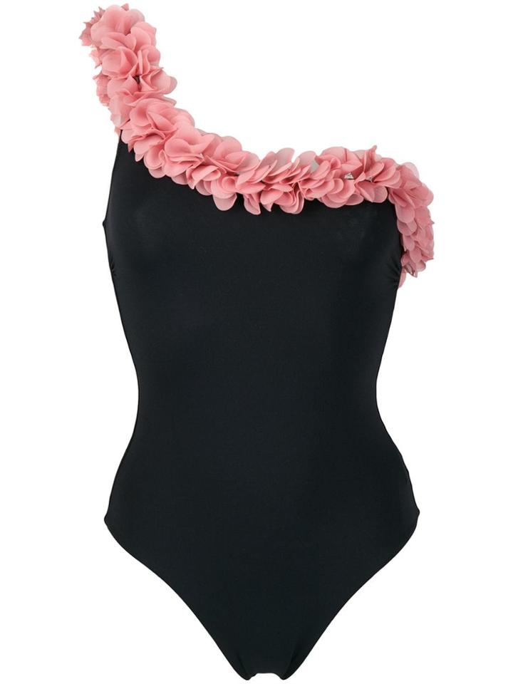 La Reveche One Shoulder One-piece - Black