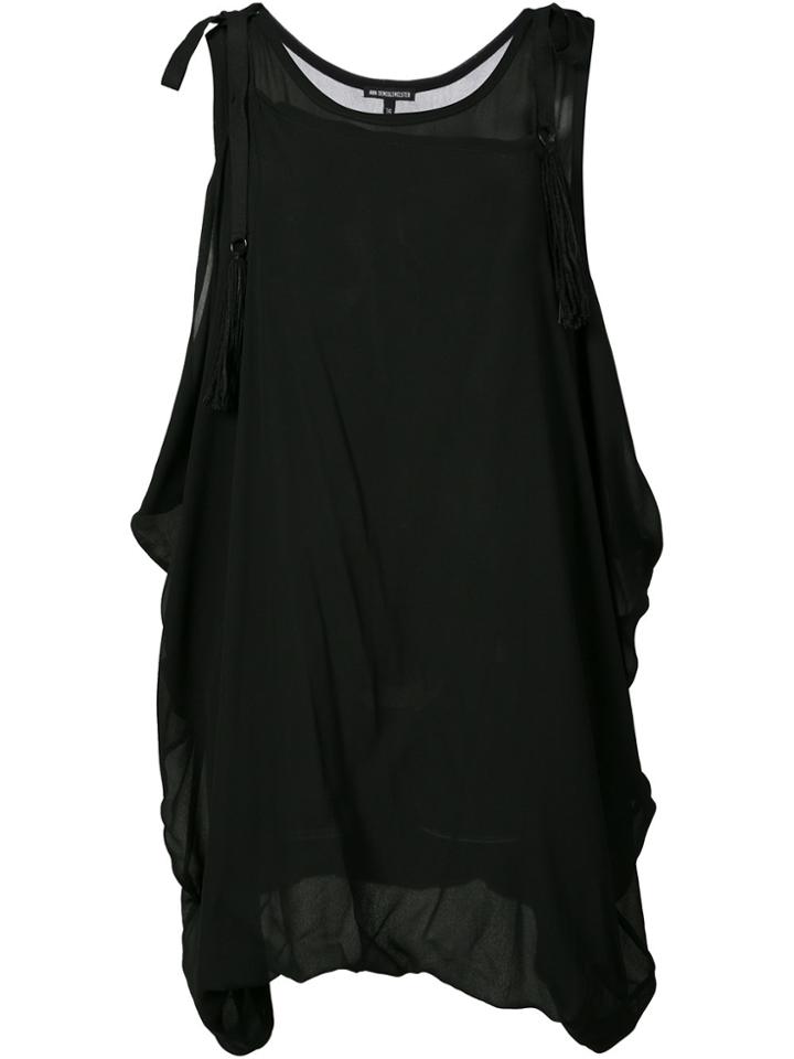 Ann Demeulemeester Tassel Detail Blouse - Black