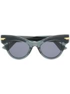 Bottega Veneta Eyewear The Original 04 Sunglasses - Grey