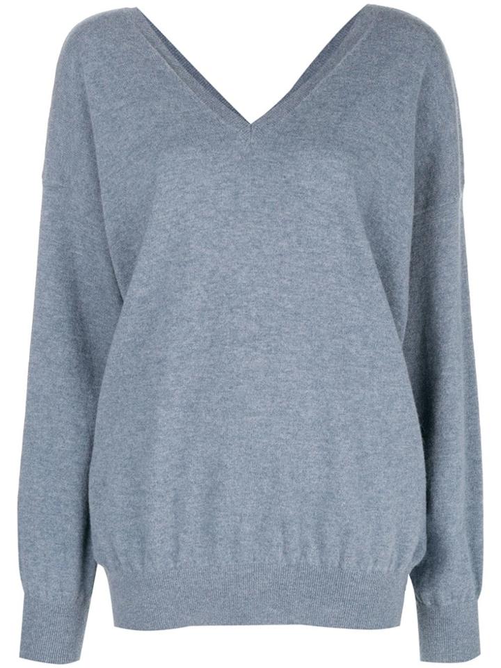 Stella Mccartney Loose Fit Knit Sweater - Blue